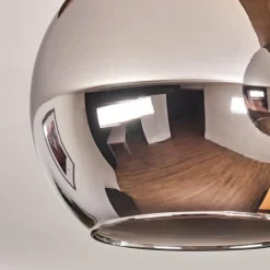 hofstein Plafonnier Verre 15cm Montgomery Écru, Noir, 4 lumières