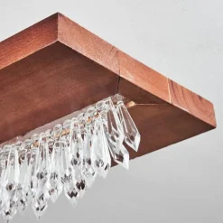 Lampes En Bois-hofstein Plafonnier Versoix LED Noir, 1 lumière