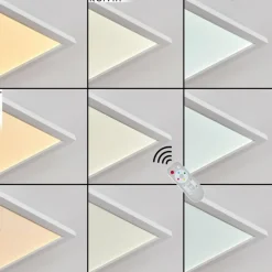 hofstein Plafonnier Vex LED Blanc, 1 lumière, Télécommandes