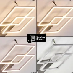 hofstein Plafonnier Veyrier LED Acier brossé, 4 lumières