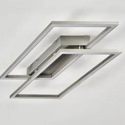 hofstein Plafonnier Veyrier LED Acier brossé, 2 lumières