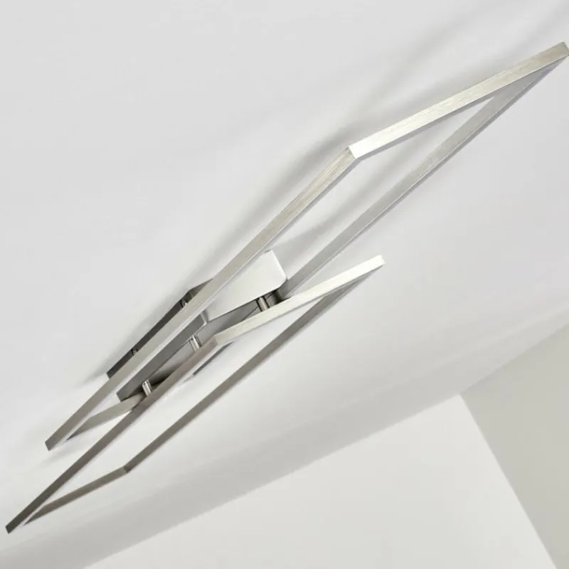hofstein Plafonnier Veyrier LED Acier brossé, 2 lumières* Éclairage Led