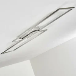 hofstein Plafonnier Veyrier LED Acier brossé, 2 lumières* Éclairage Led