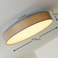 Lampes En Tissu-hofstein Plafonnier Victoria LED Blanc, 1 lumière