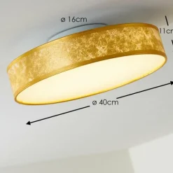 Lampes En Tissu-hofstein Plafonnier Victoria LED Blanc, 1 lumière
