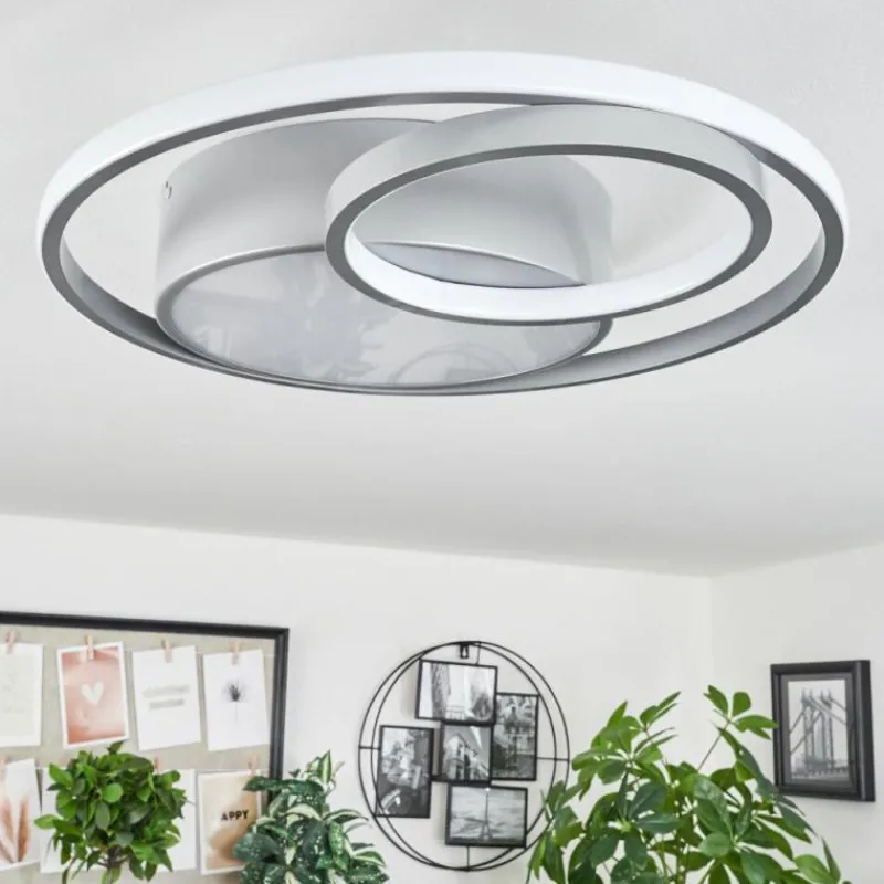 hofstein Plafonnier Vignier LED Titane, 1 lumière