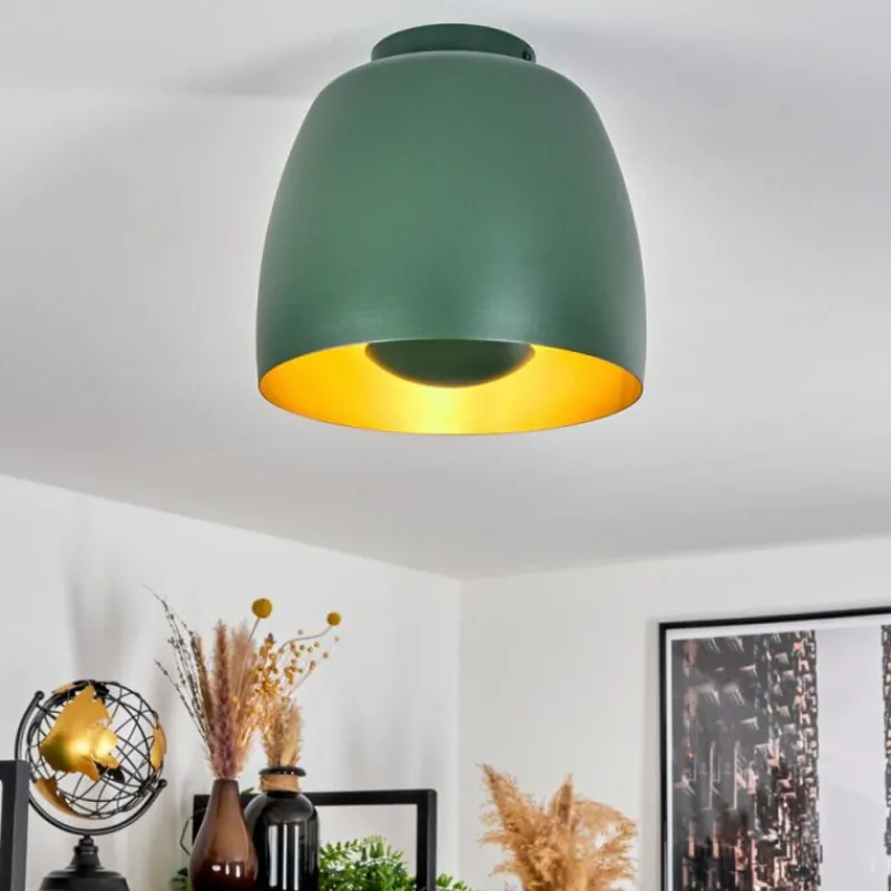 Lampes Dorées-hofstein Plafonnier Viking Vert, 1 lumière
