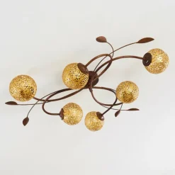 Lampes Art Déco-hofstein Plafonnier Virga Brun, 6 lumières