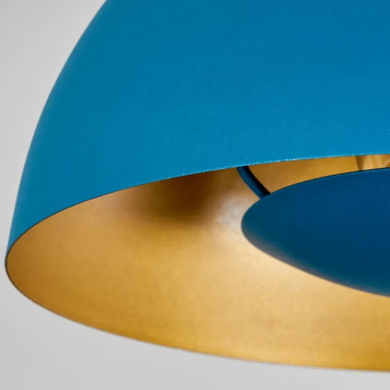 Lampes Dorées-hofstein Plafonnier Vivian Bleu, 1 lumière