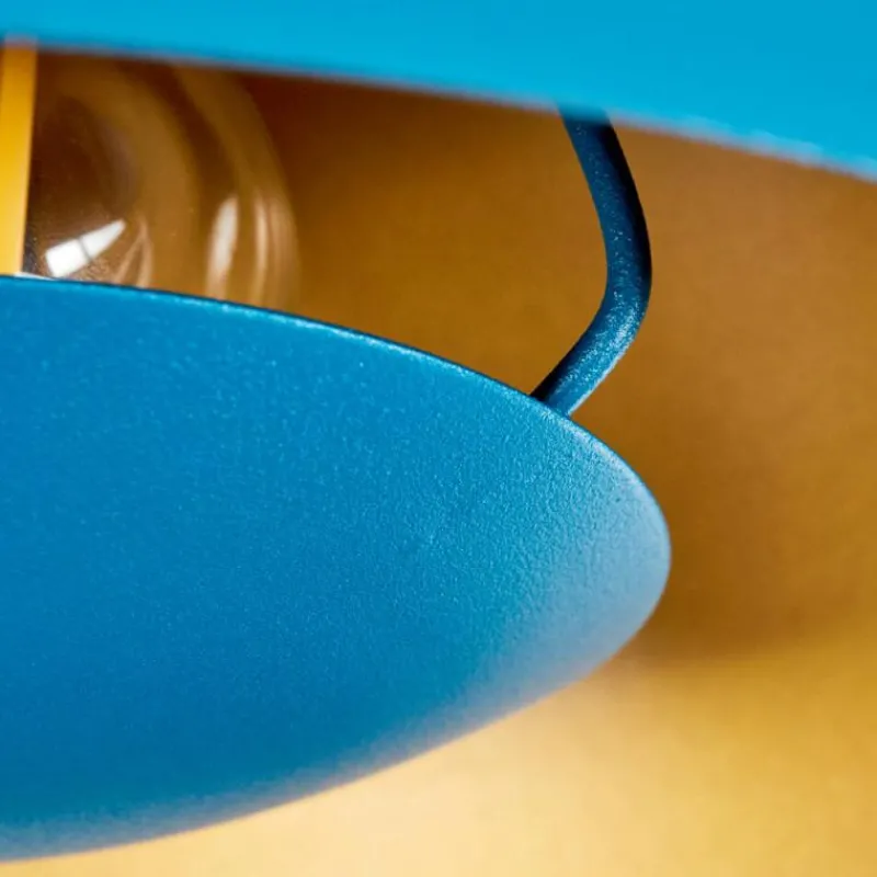 Lampes Dorées-hofstein Plafonnier Vivian Bleu, 1 lumière