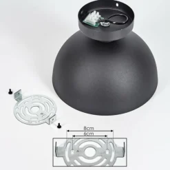 Lampes Dorées-hofstein Plafonnier Vivian Noir, 1 lumière