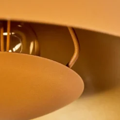 Lampes Dorées-hofstein Plafonnier Vivian Ocre, 1 lumière
