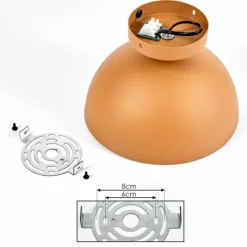 Lampes Dorées-hofstein Plafonnier Vivian Ocre, 1 lumière