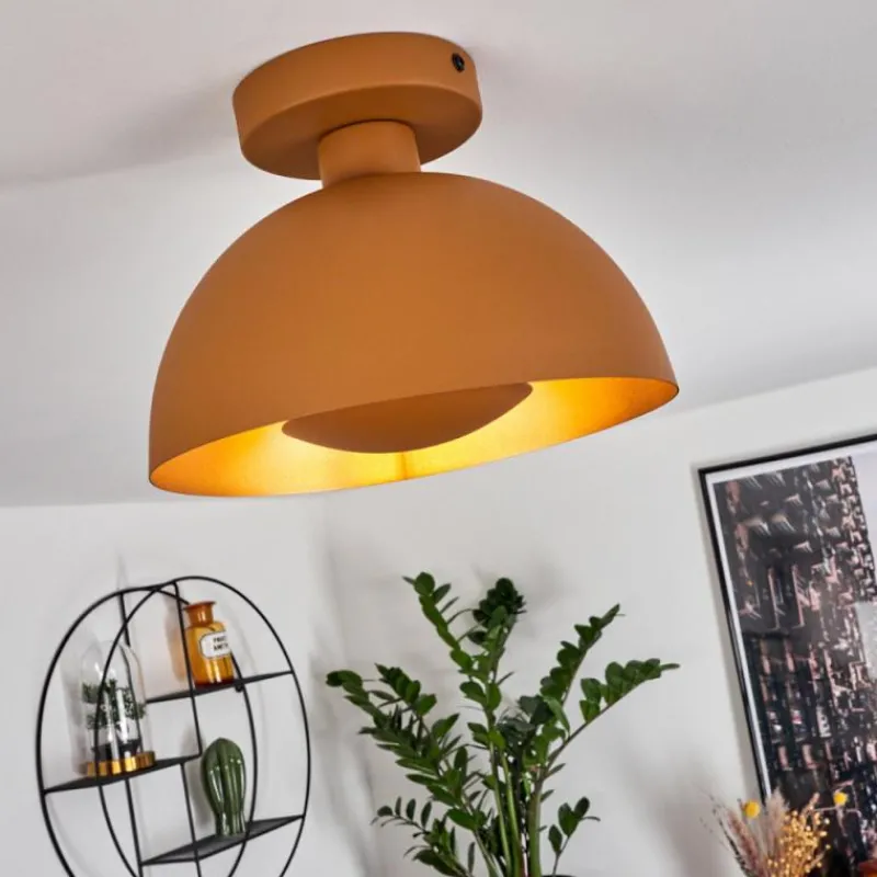 Lampes Dorées-hofstein Plafonnier Vivian Ocre, 1 lumière