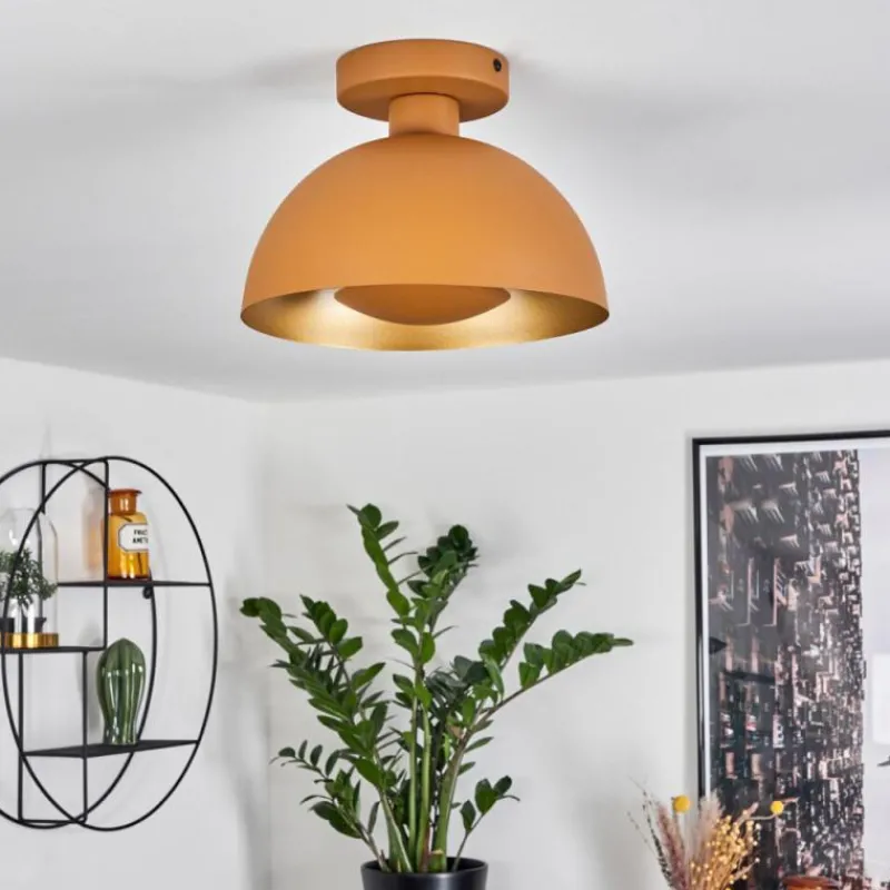 Lampes Dorées-hofstein Plafonnier Vivian Ocre, 1 lumière