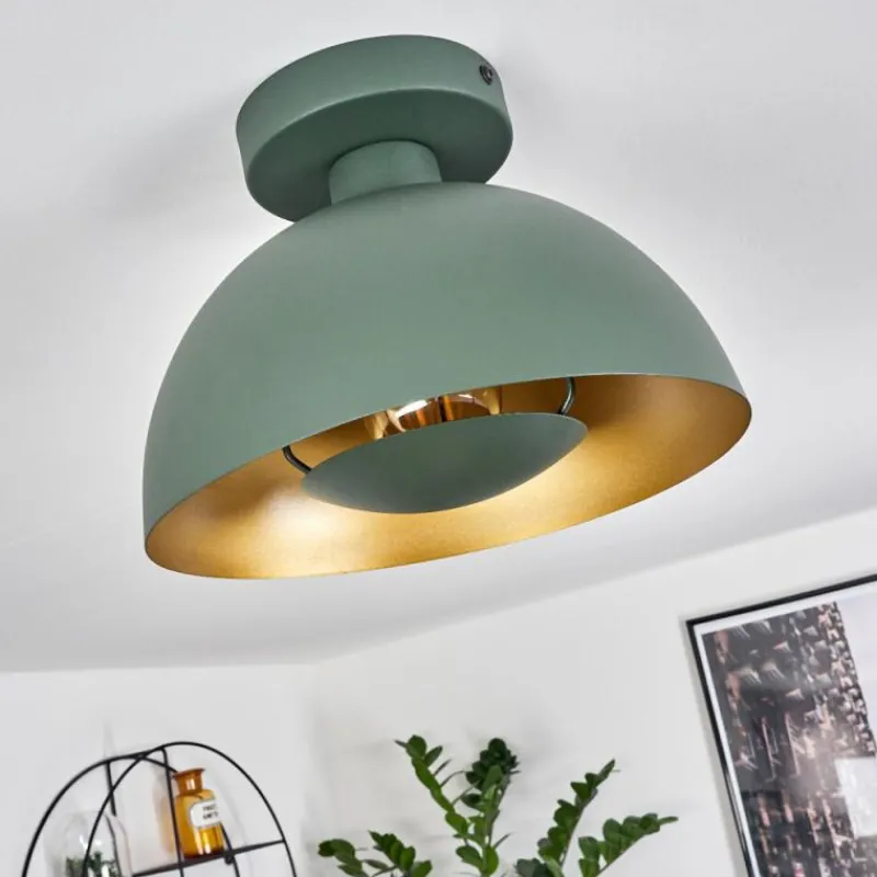 Lampes Dorées-hofstein Plafonnier Vivian Vert, 1 lumière
