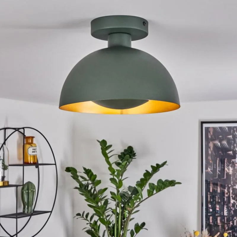 Lampes Dorées-hofstein Plafonnier Vivian Vert, 1 lumière