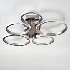 hofstein Plafonnier Volonne LED Argenté, 5 lumières* Éclairage Led