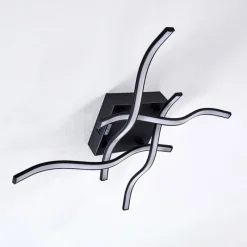 hofstein Plafonnier Voltti LED Noir, 4 lumières