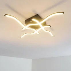 hofstein Plafonnier Voltti LED Noir, 4 lumières