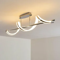 hofstein Plafonnier Vora LED Chrome, 1 lumière