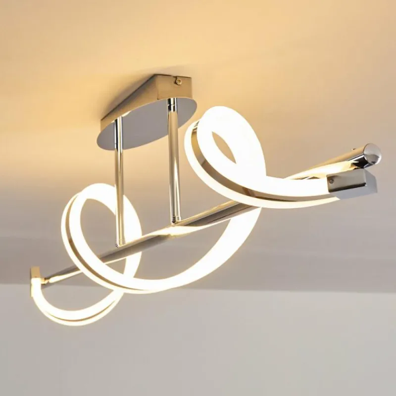 hofstein Plafonnier Vora LED Chrome, 1 lumière