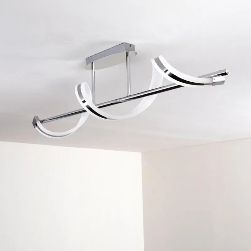 hofstein Plafonnier Vora LED Chrome, 1 lumière