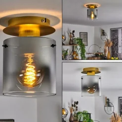 Lampes Dorées-hofstein Plafonnier Vuoltu Or, 1 lumière