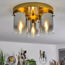 Lampes Dorées-hofstein Plafonnier Vuoltu Or, 3 lumières