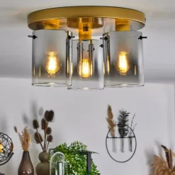 Lampes Dorées-hofstein Plafonnier Vuoltu Or, 3 lumières