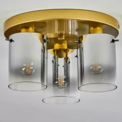 Lampes Dorées-hofstein Plafonnier Vuoltu Or, 3 lumières