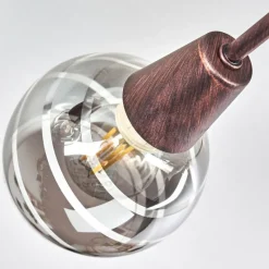 hofstein Plafonnier Warga LED Bronze, 5 lumières