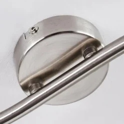 hofstein Plafonnier Warga LED Nickel mat, 2 lumières