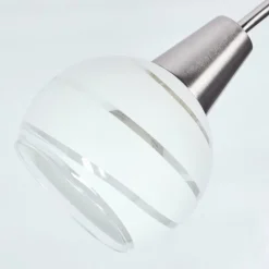 hofstein Plafonnier Warga LED Nickel mat, 5 lumières