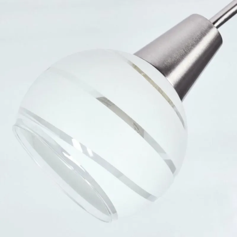 hofstein Plafonnier Warga LED Nickel mat, 5 lumières