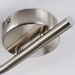 hofstein Plafonnier Warga LED Nickel mat, 3 lumières