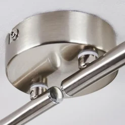 hofstein Plafonnier Warga LED Nickel mat, 4 lumières