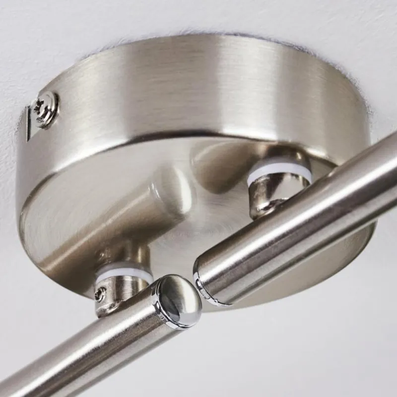 hofstein Plafonnier Warga LED Nickel mat, 4 lumières