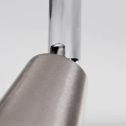 Suspension Verre Fumé-hofstein Plafonnier Warga Nickel mat, 2 lumières