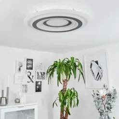 hofstein Plafonnier Wawo LED Blanc, 1 lumière, Télécommandes* Éclairage Led