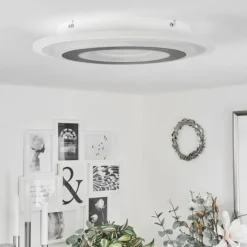 hofstein Plafonnier Wawo LED Blanc, 1 lumière, Télécommandes