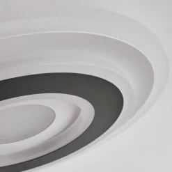 hofstein Plafonnier Wawo LED Gris, Blanc, 1 lumière, Télécommandes