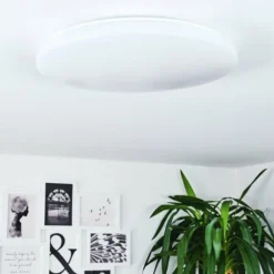 hofstein Plafonnier Weesen LED Blanc, 1 lumière, Détecteur de mouvement