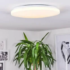 hofstein Plafonnier Weesen LED Blanc, 1 lumière, Détecteur de mouvement