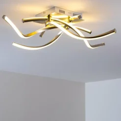 hofstein Plafonnier Wellington LED Aluminium, 4 lumières* Éclairage Led