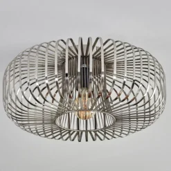 Lampes Industrielles-hofstein Plafonnier Wemude Argenté, 1 lumière
