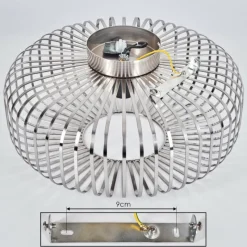 Lampes Industrielles-hofstein Plafonnier Wemude Argenté, 1 lumière