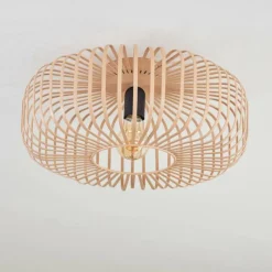 Luminaires Scandinaves-hofstein Plafonnier Wemude Beige, Noir, 1 lumière