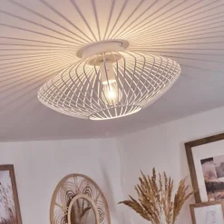 hofstein Plafonnier Wemude Blanc, 1 lumière