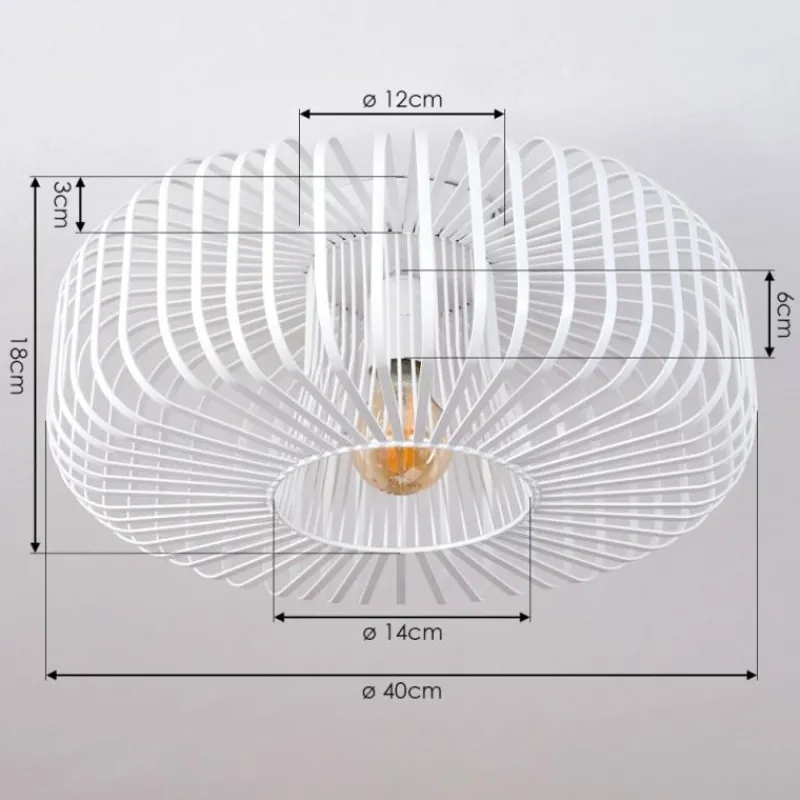 hofstein Plafonnier Wemude Blanc, 1 lumière